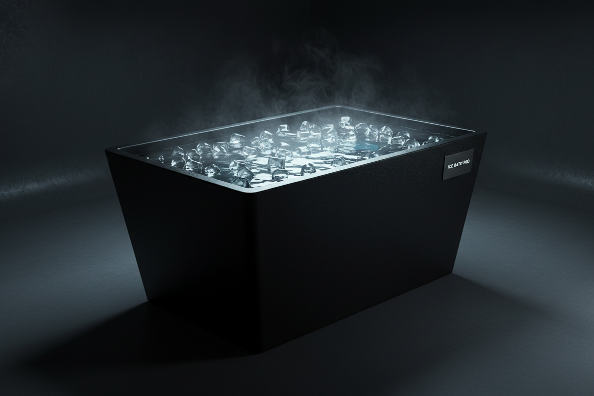 Cold plunge tub for men's health and recovery