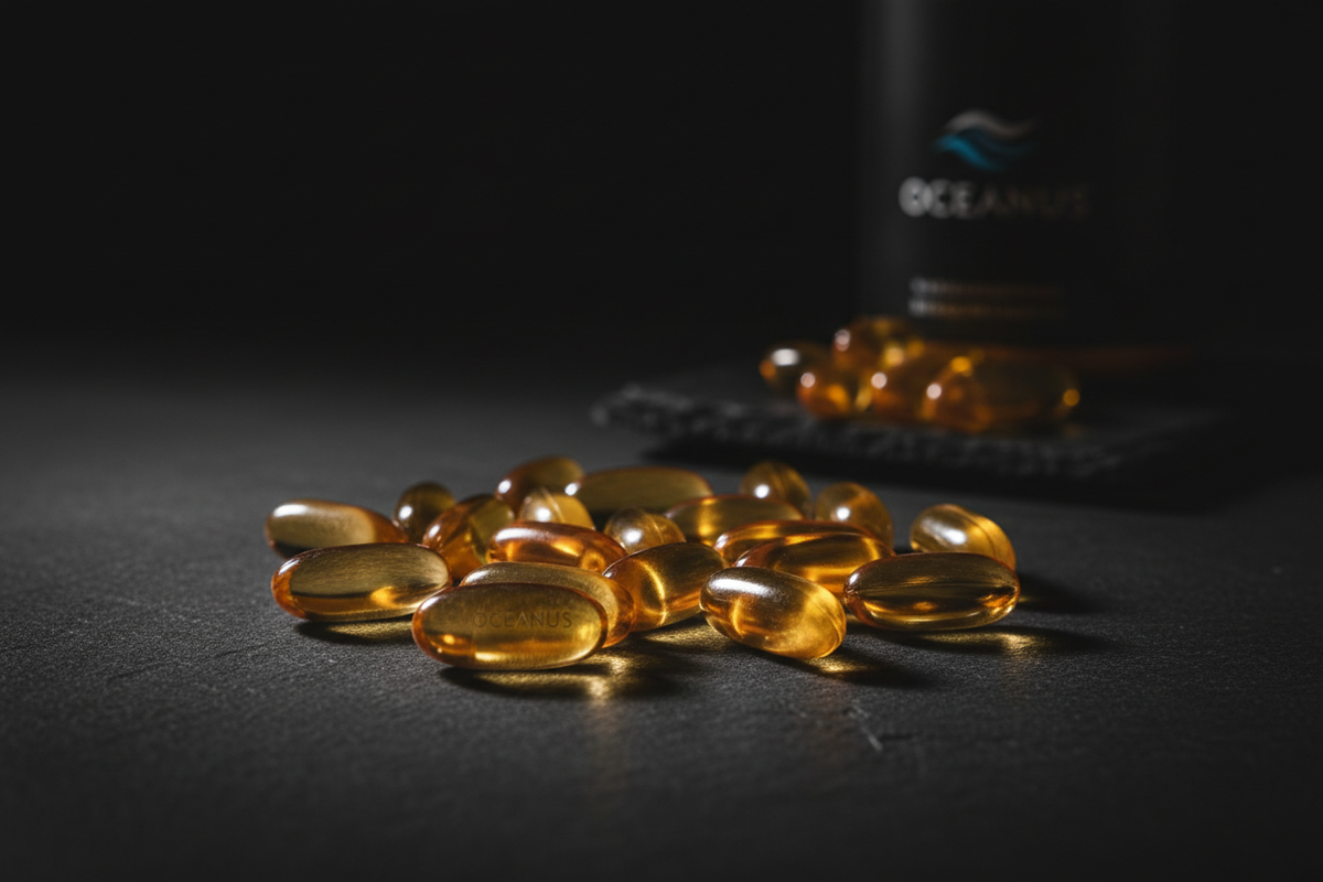 Omega-3 fish oil supplement for men's health