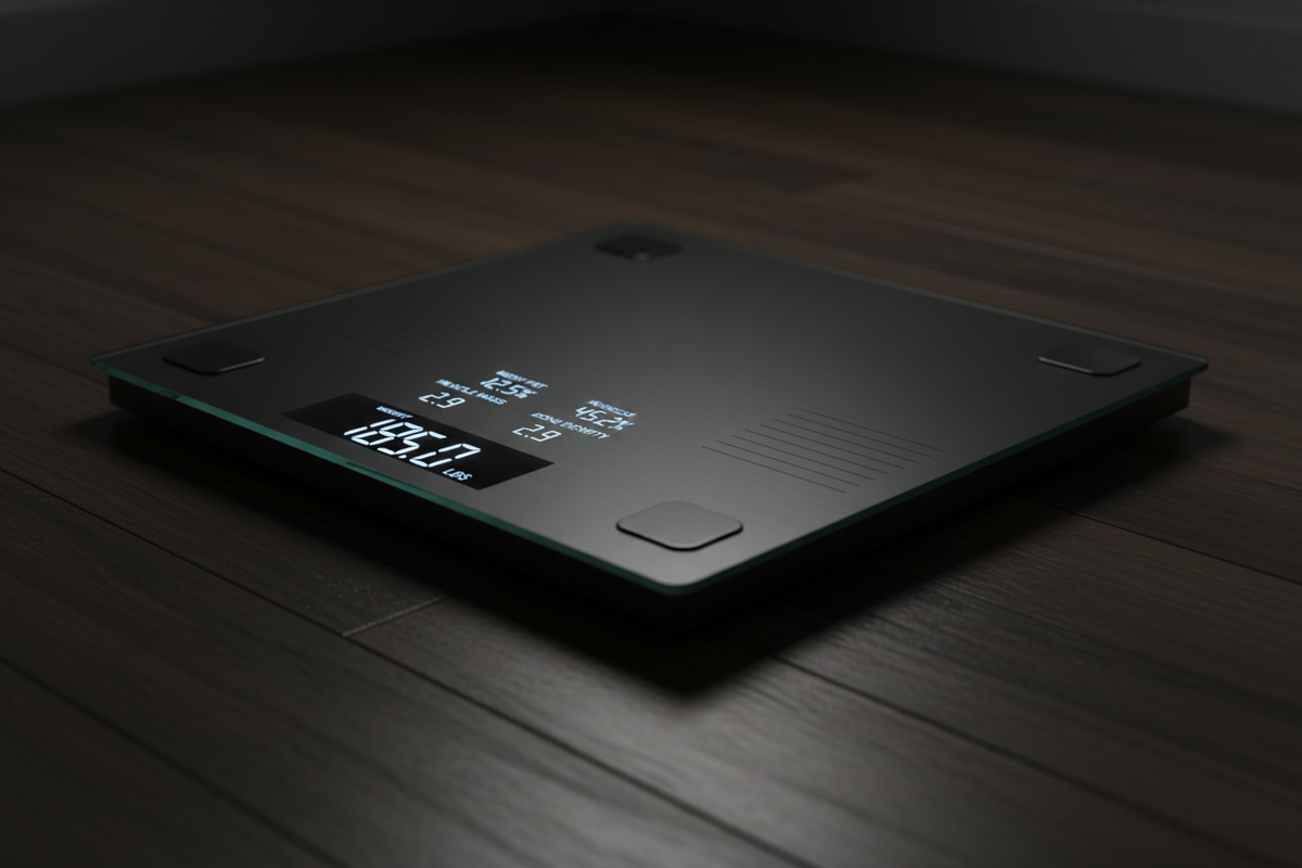 Smart body composition scale for tracking men's health