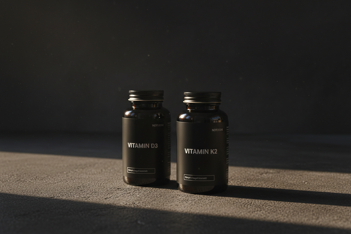 Vitamin D3 and K2 supplements